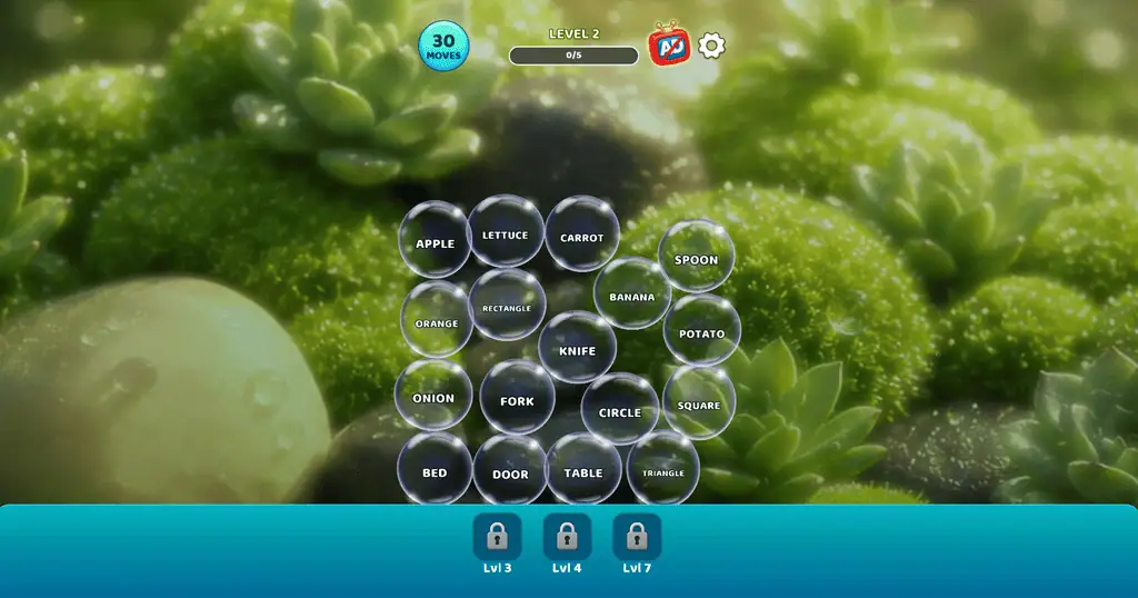 Bubble Word Jam Gameplay
